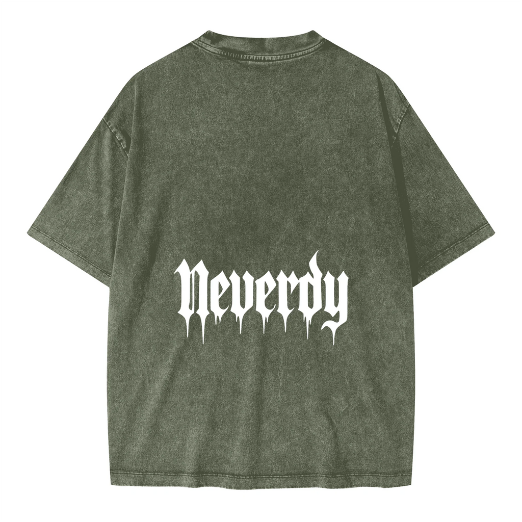 Neverdy (Never Die) Ribs Oversized T-Shirt - Legendary Branding