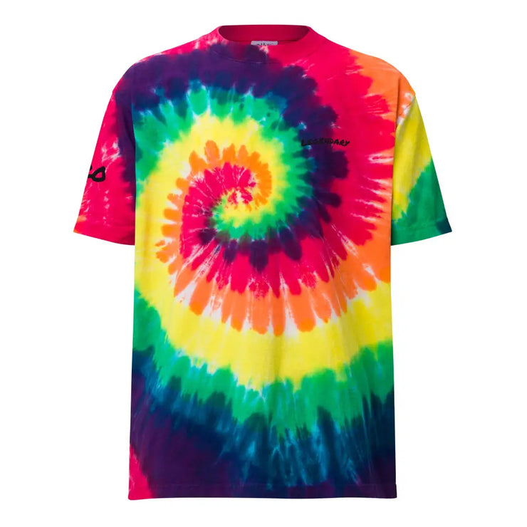 Legendary Embroidered Oversized Tie-Dye T shirt Legendary Branding