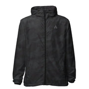 Legendary Unisex Lightweight Zip-Up Windbreaker - Black Camo / XS