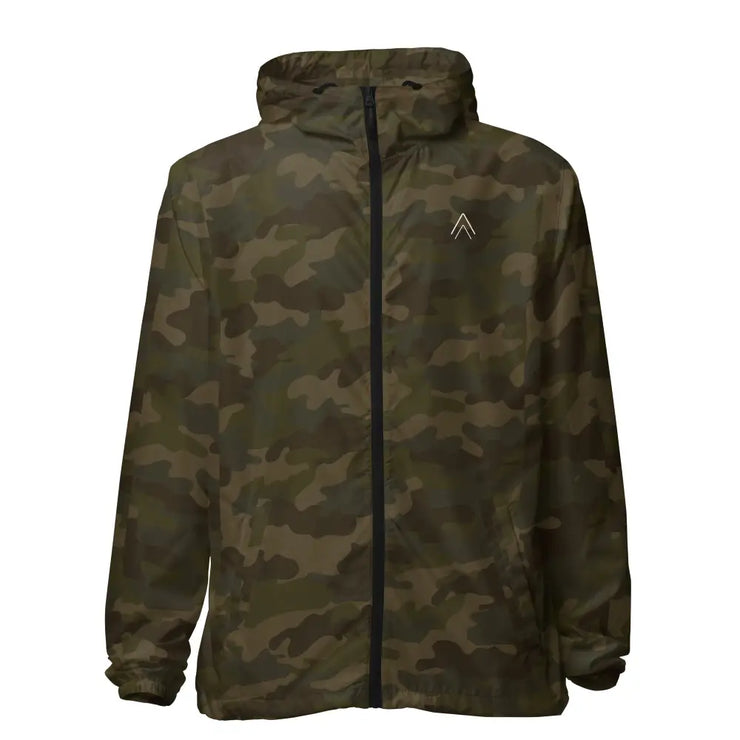 Legendary Unisex Lightweight Zip-Up Windbreaker - Forest Camo / XS