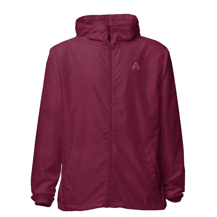 Legendary Unisex Lightweight Zip-Up Windbreaker - Maroon / XS