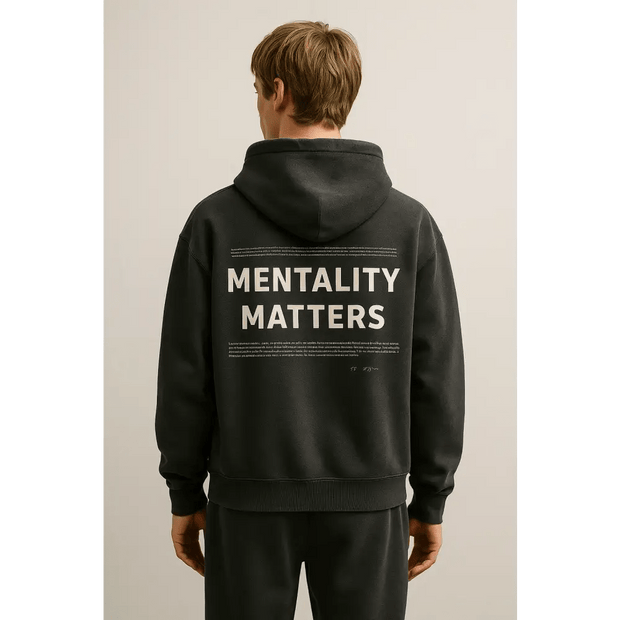 ’Mentality Matters2’’ Heavyweight Washed Boxy Hoodie
