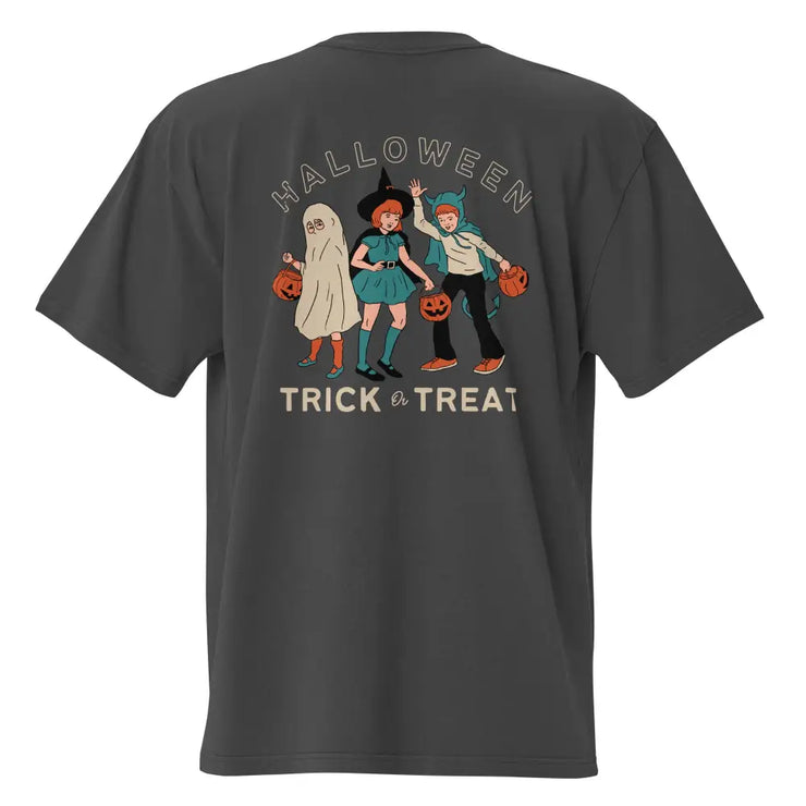 "Trick or Treat" Oversized Tee Legendary Branding