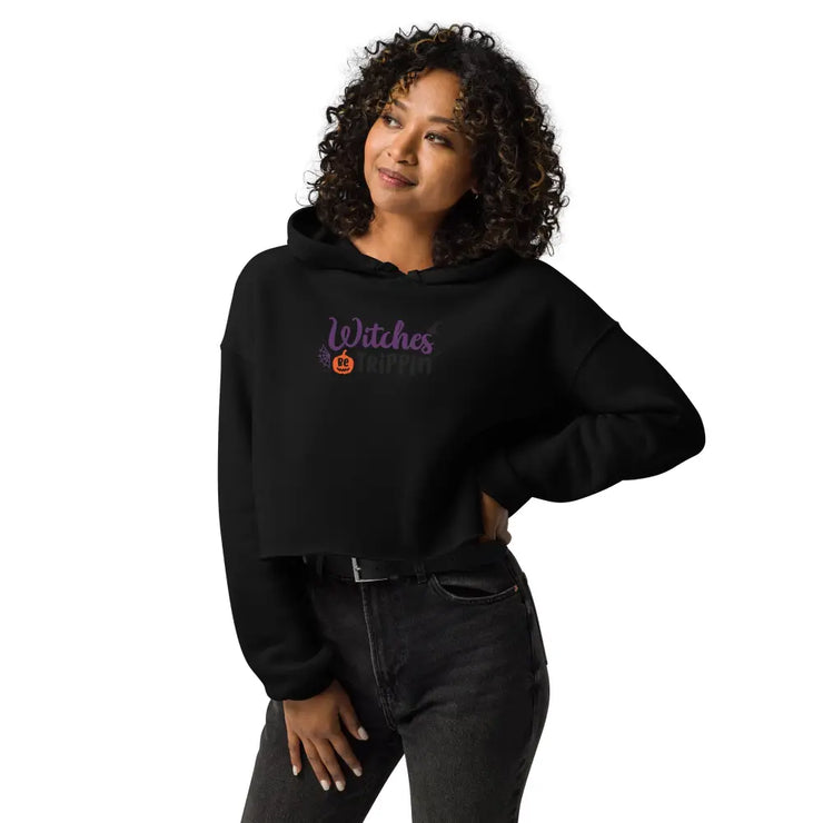 "Witches Be Trippin" Crop Hoodie Legendary Branding