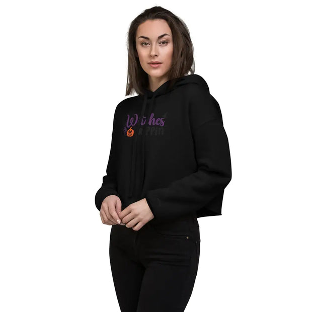 "Witches Be Trippin" Crop Hoodie Legendary Branding